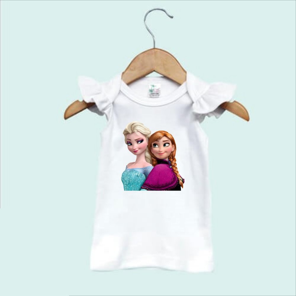 Elsa/Anna Frozen Characters Infant or Toddler Angel Sleeve Tank Top